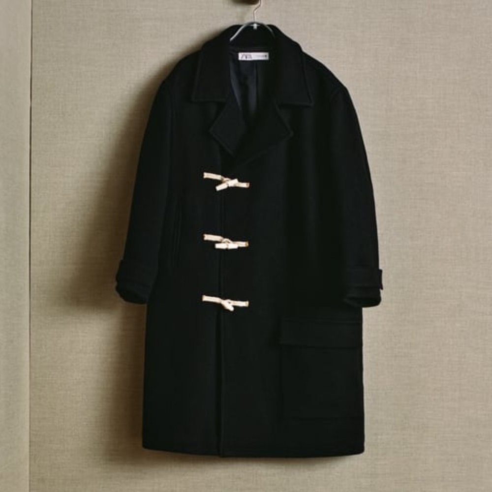 NWT ZARA WOOL TOGGLE COAT ZW LIMITED EDITION M 3057